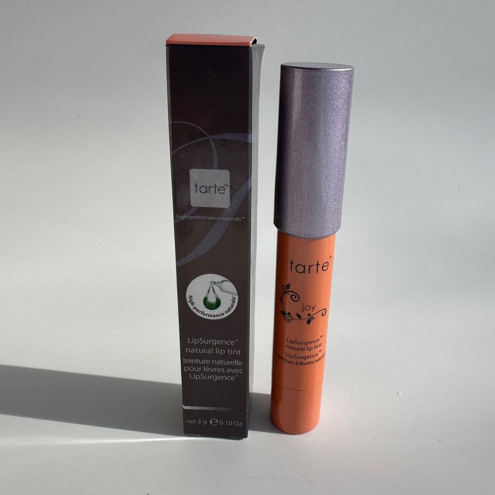 Tarte LipSurgence Natural Lip Tint Joy Light Peach Lipstick Balm 4 x 3g 0.1 oz - Picture 2 of 15
